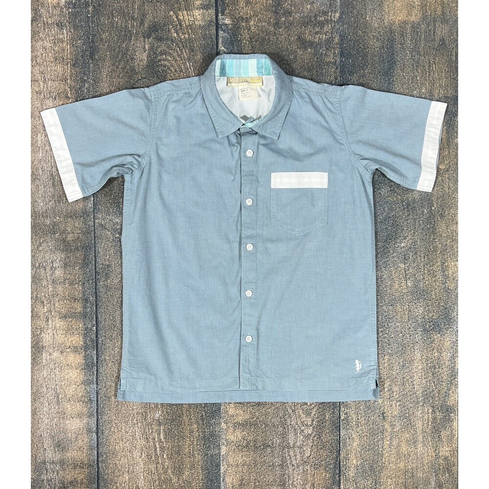 Well Dressed Wolf Boys Size 12 ABC Schoolhouse Blues Button Up Shirt! PLAY!